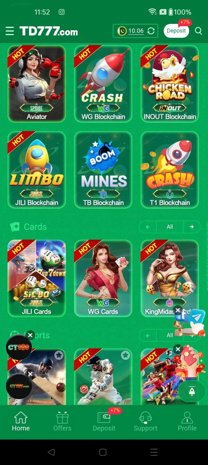 TD777 Game real time screenshot 2